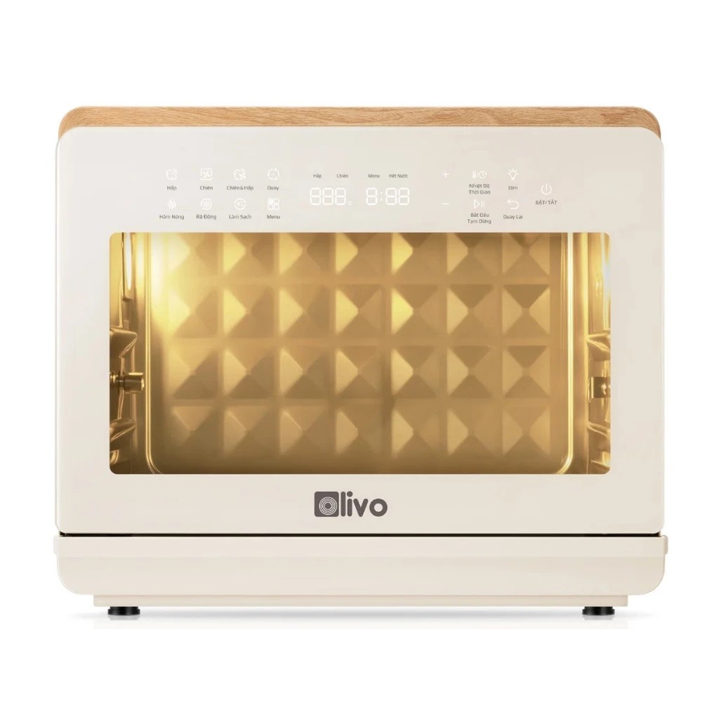 [20L] Nồi Chiên Hấp Hơi Nước Đa Năng OLIVO SF20 PRO – Inox 304, Dung Tích Lớn, Chiên Không Dầu