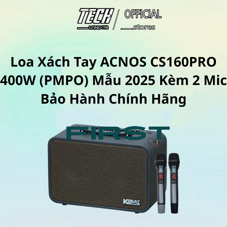 Loa karaoke di động xách tay SONCAMEDIA CS160PRO / ACNOS CS160PRO. Bảo hành 12 tháng, 1 đổi 1 15 ngà