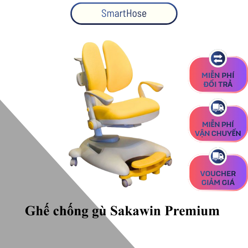 Ghế chống gù cao cấp Sakawin Premium G01 Tựa lưng tự động ôm sát SmartHouse