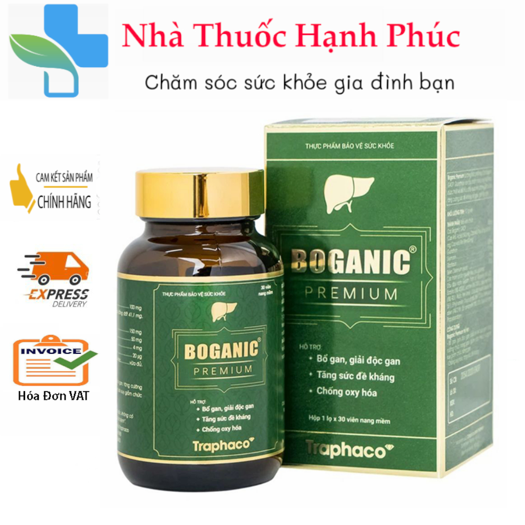 Viên uống Boganic Premium Traphaco hỗ trợ bảo vệ và tăng cường chức năng gan (30 viên)