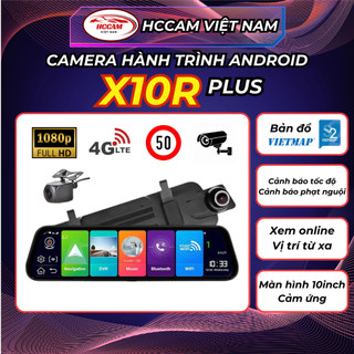   HOT  Camera hành trình HCCam X10R Plus - Ghi hình FullHD cảnh báo tốc độ và phạt nguội xem xe online trực tiếp từ xa 