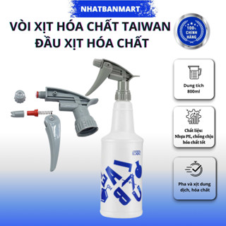 Vòi xịt hóa chất Taiwan đầu xịt hóa chất, xịt nước bán rời phun sương lắp vừa chai nhựa Pet NB Mart