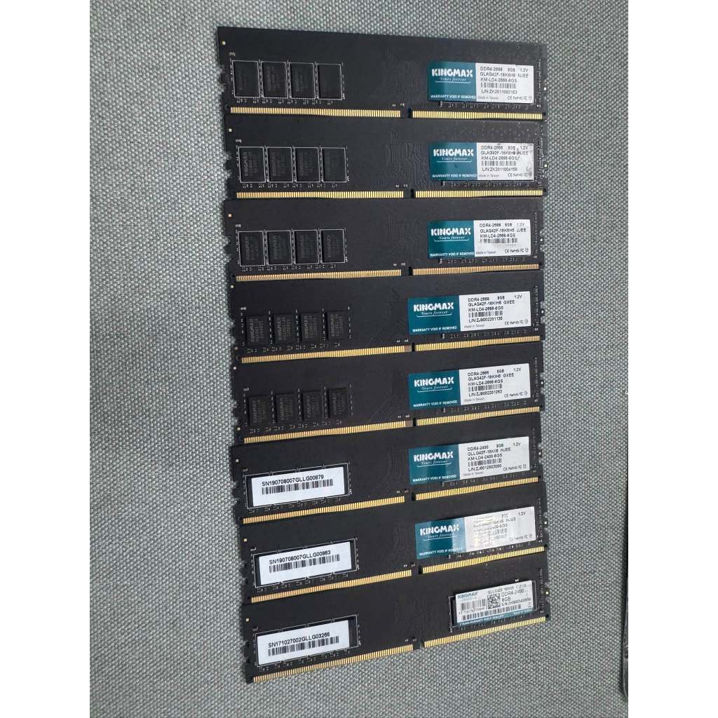 RAM KINGMAX GELI APACER 8GB BUS 2400 HOẶC 2666 DDR4