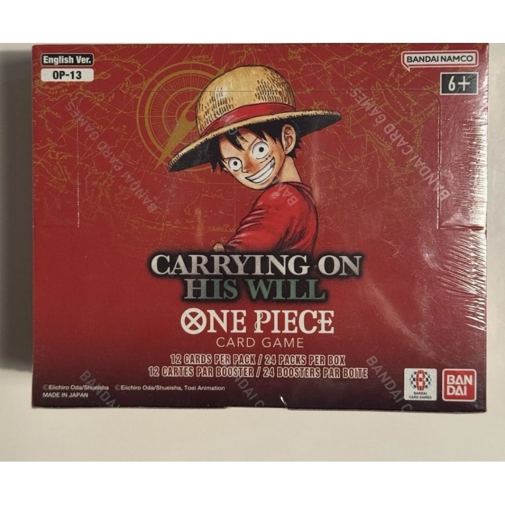Hộp thẻ bài one piece op-13 eng booster box bản mỹ