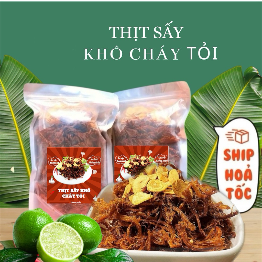 1KG THỊT KHÔ GÀ CHÁY TỎI HƯƠNG VỊ HEO ( 2 túi 500g). HÀNG ĐẦY ĐỦ CÔNG BỐ, GIẤY VS ATTP