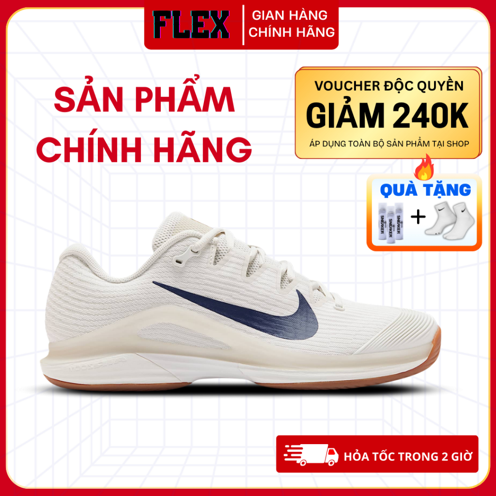 Giày Chơi Thể Thao Tennis/Pickleball Vapor 12 Chính Hãng cho nam nữ FLEX SHOP