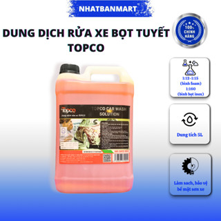 Nước rửa xe bọt tuyết rửa xe ô tô xe máy an toàn da tay Topco dung dịch xà bông rửa xe tại nhà 5 lít Nhật Bản Mart 