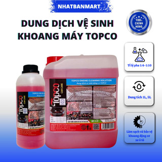  Dung dịch vệ sinh khoang máy ô tô tẩy rửa dầu mỡ hoen ố Topco chi tiết động cơ xe 5L Nhật Bản Mart 