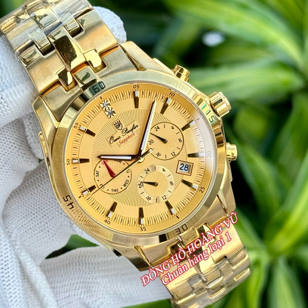 Đồng hồ Nam OP full 6 kim phong cách năng động, lịch lãm.Kính sapphire. Máy Quartz Nhật 6kim.