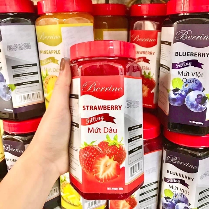 Mứt Dâu Berino Có Xác( Filling) lọ 950g