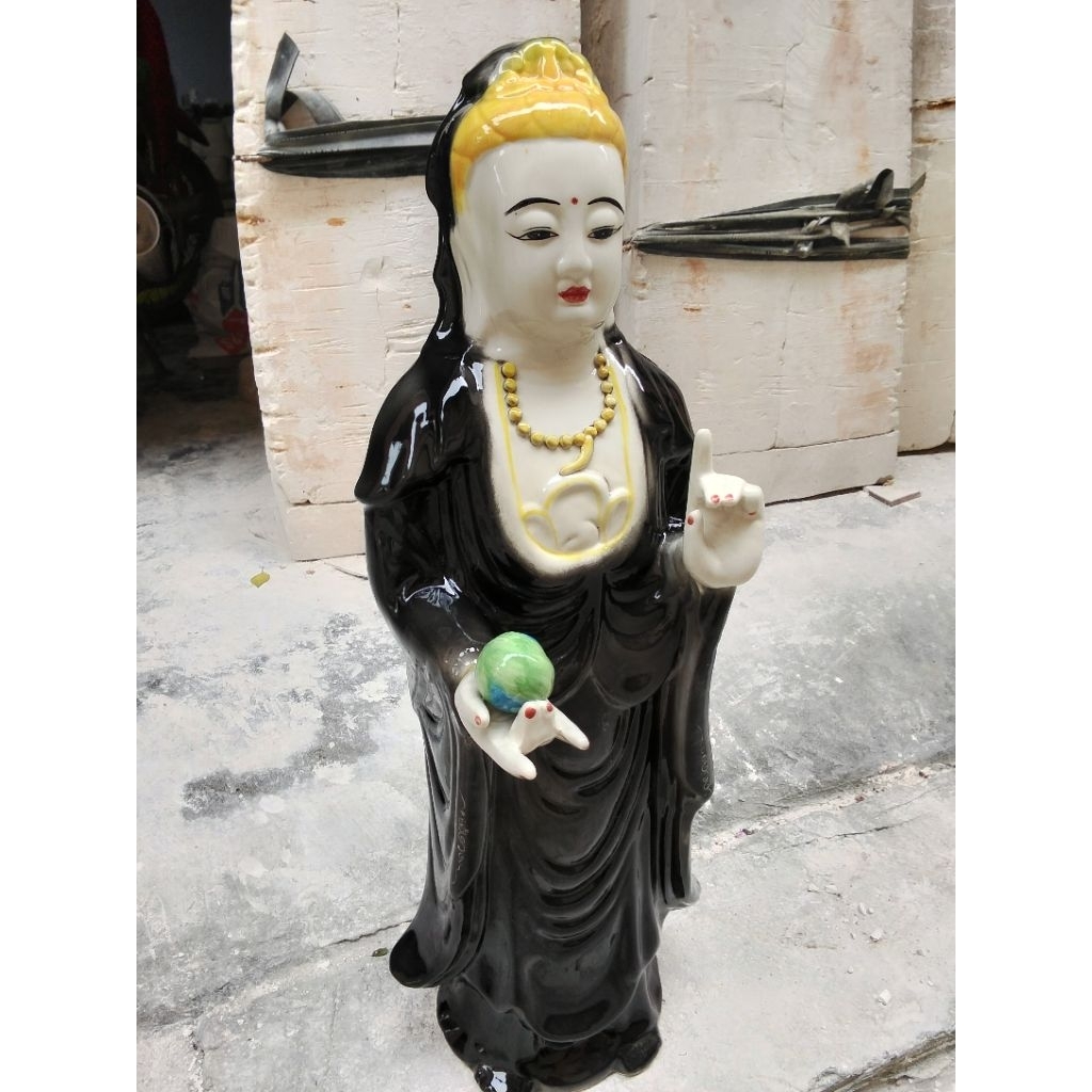 Tượng gốm mẹ Diêu Trì Địa Mẫu Kim Mẫu cao 63cm