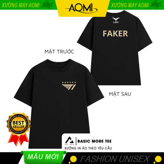 Áo thun unisex T1 6 sao Faker vô địch - CSCĐ Cuộc Sống Cô Đơn