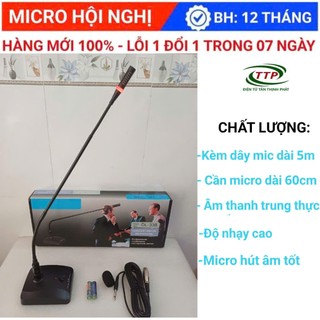 Micro hội nghị có dây dl-338 cần micro dài 60 cm bảo hành 12 tháng - micro dl338