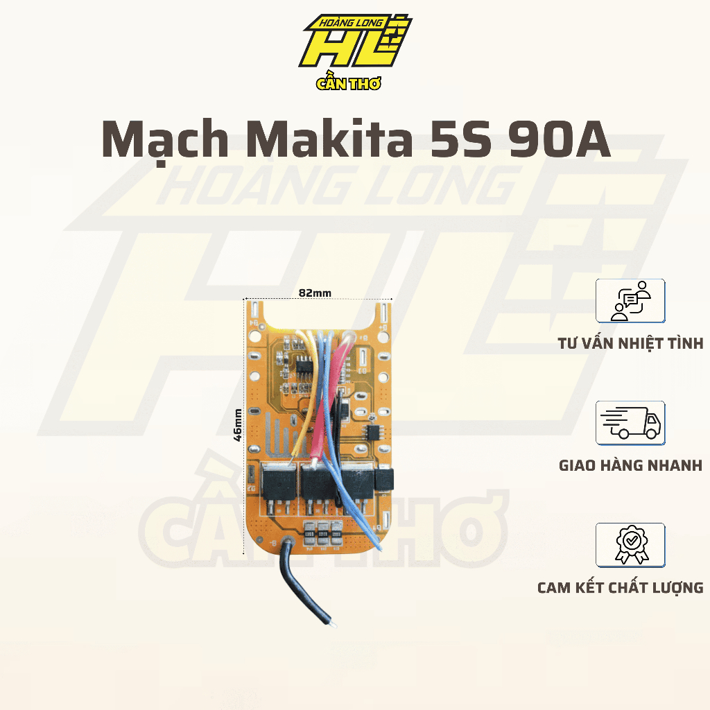 Mạch Máy Khoan 5S 90A Makita (18V/21V) - Tải Lớn, Bền Bỉ