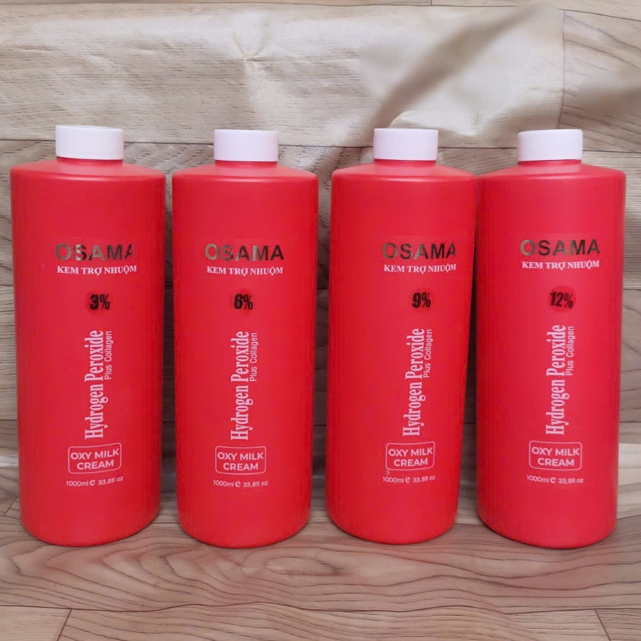 Chai Oxy Osama trợ nhuộm tóc 1000ml hương thơm