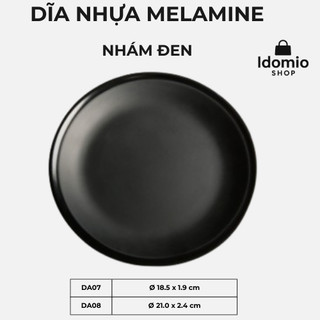 Dĩa nhựa melamine tròn 18.5cm