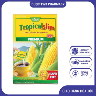 TROPICALSLIM PREMIUM - Đường bắp ăn kiêng, đường năng lượng thấp (Hộp 50 gói x 2,5g)