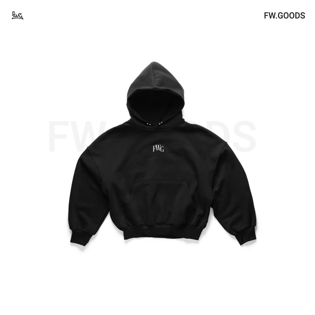 FW.GOODS - Hoodie Basic Logo FW25 Boxy - Áo khoác tròng đầu nam nữ