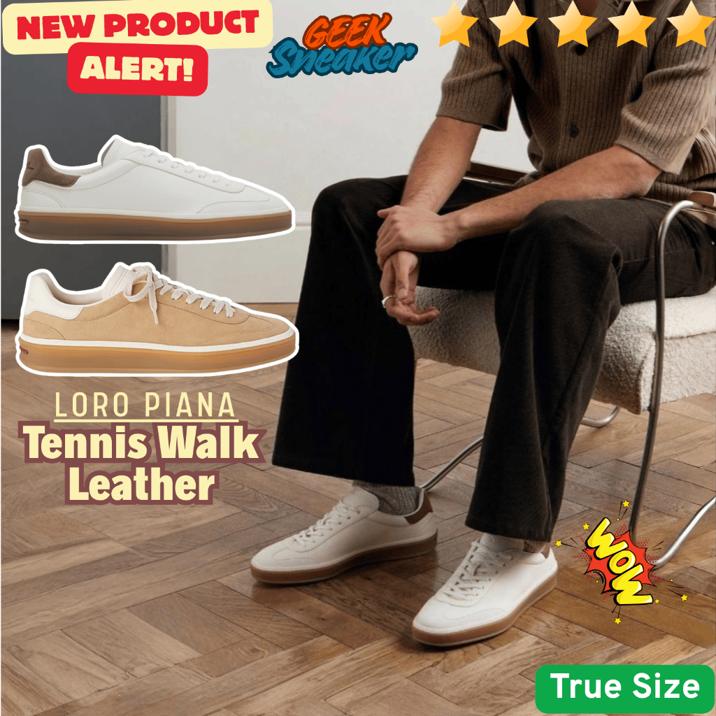 [GeekSneaker] Giày Gat Shoes,Sneaker LORO PIANA Tennis Walk Leather