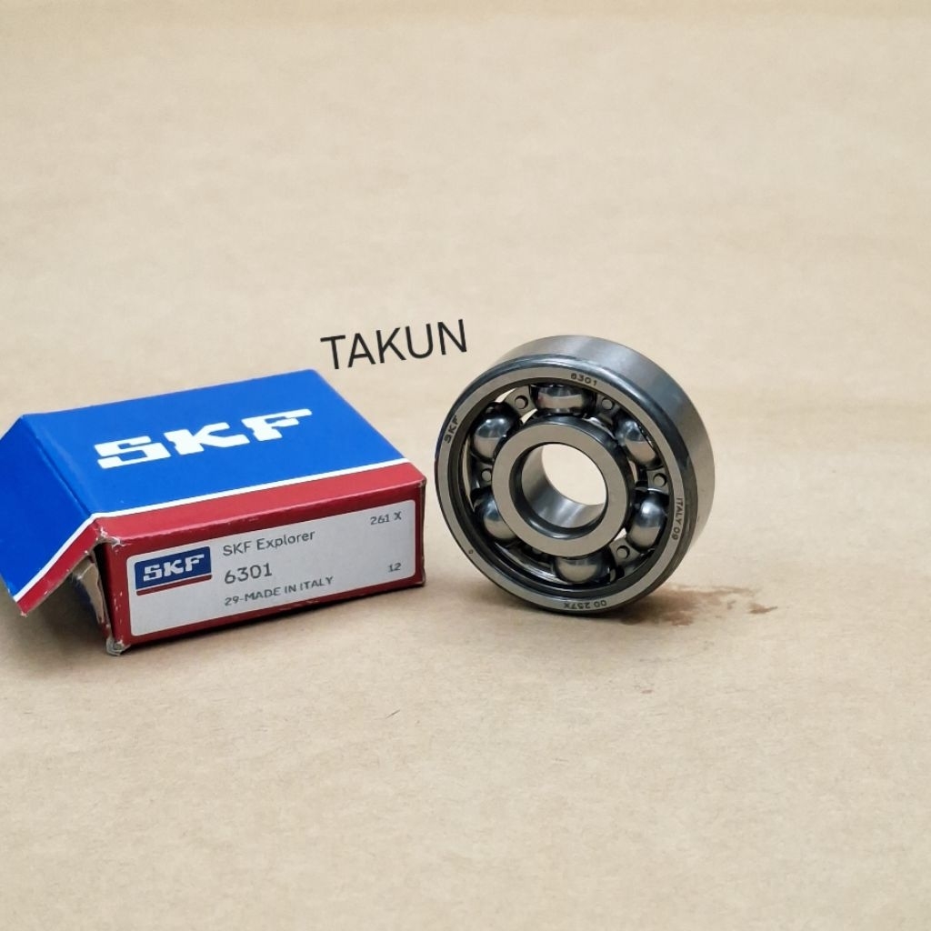 Vòng bi, bạc đạn SKF đùm bánh mâm SIRIUS, JUPITER, TAURUS, EXCITER.... 6301 zin