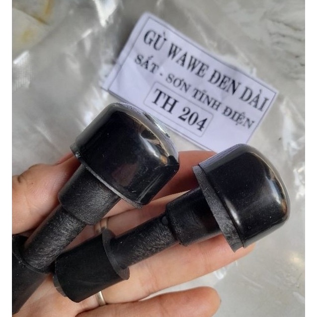 Cặp gù tay lái xe Wave màu đen