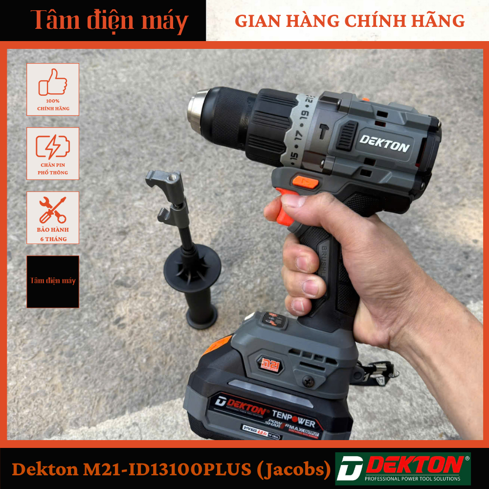 [Chính Hãng] Máy Khoan Dekton M21-ID13100PLUS (Đầu Kẹp JACOB)