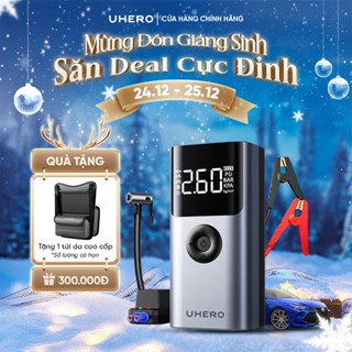  Bơm lốp kích bình ô tô 4 trong 1 UHERO ForceX đa năng kích bình bơm lốp ô tô kèm đèn pin sạc sự phòng bảo hành 12 tháng 