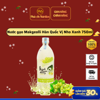 Nước gạo lên men hàn quốc Makgeolli Vị Nho Xanh 750ml