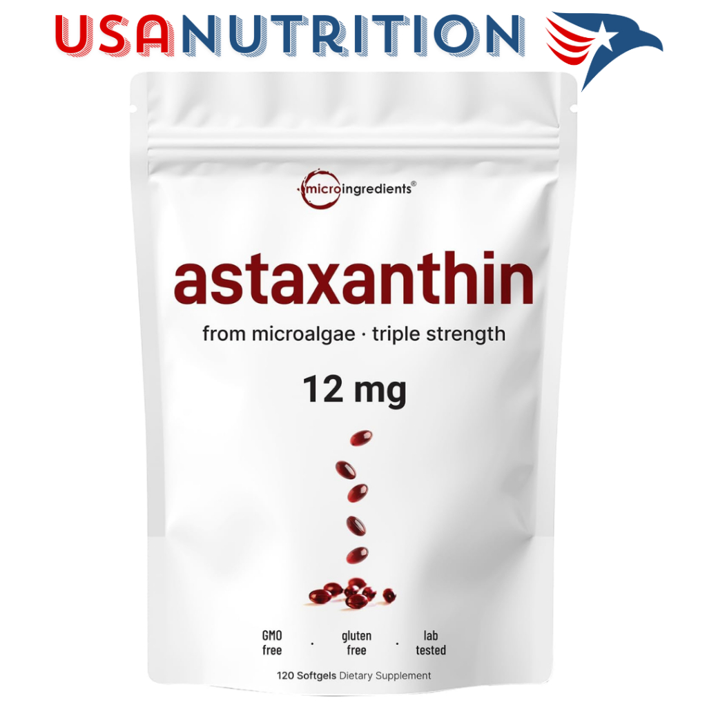 Astaxanthin 12mg 120 viên bán chạy nhất thế giới : Micro Ingredients