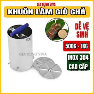  Khuôn làm giò chả Inox 304 không gỉ sáng bóng Vạn Lợi hàng Việt Nam chất lượng cao VIVA 