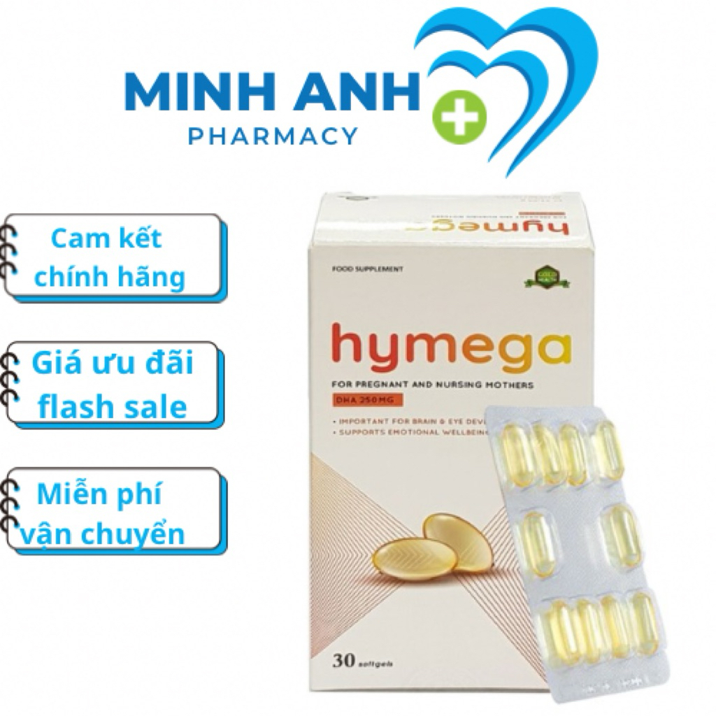 Hymega - Viên uống DHA siêu tinh khiết cho mẹ bầu (hộp 30 viên)