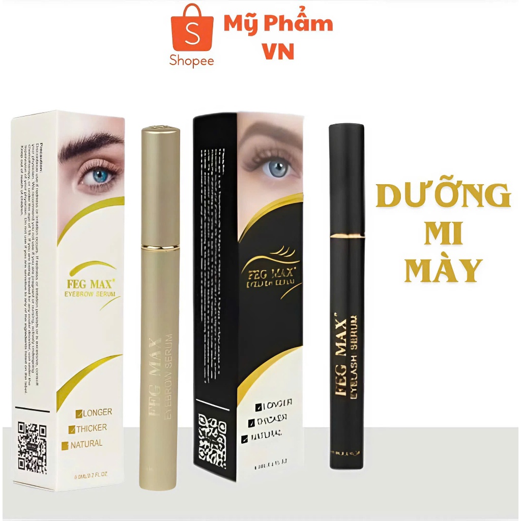 Dưỡng mi, mày feg max hỗ trợ dưỡng mi dài đen nháy 6ml