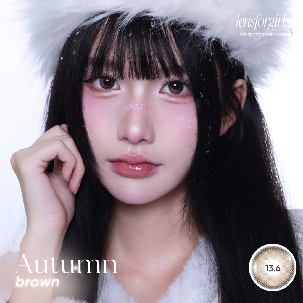 Lens nâu | Kính áp tròng GIÃN TRÒNG AUTUMN BROWN chính hãng ANEYES Korea | DIA 14.5 | Lens cận | LENSFORGIRLSS | BigBuy360 - bigbuy360.vn