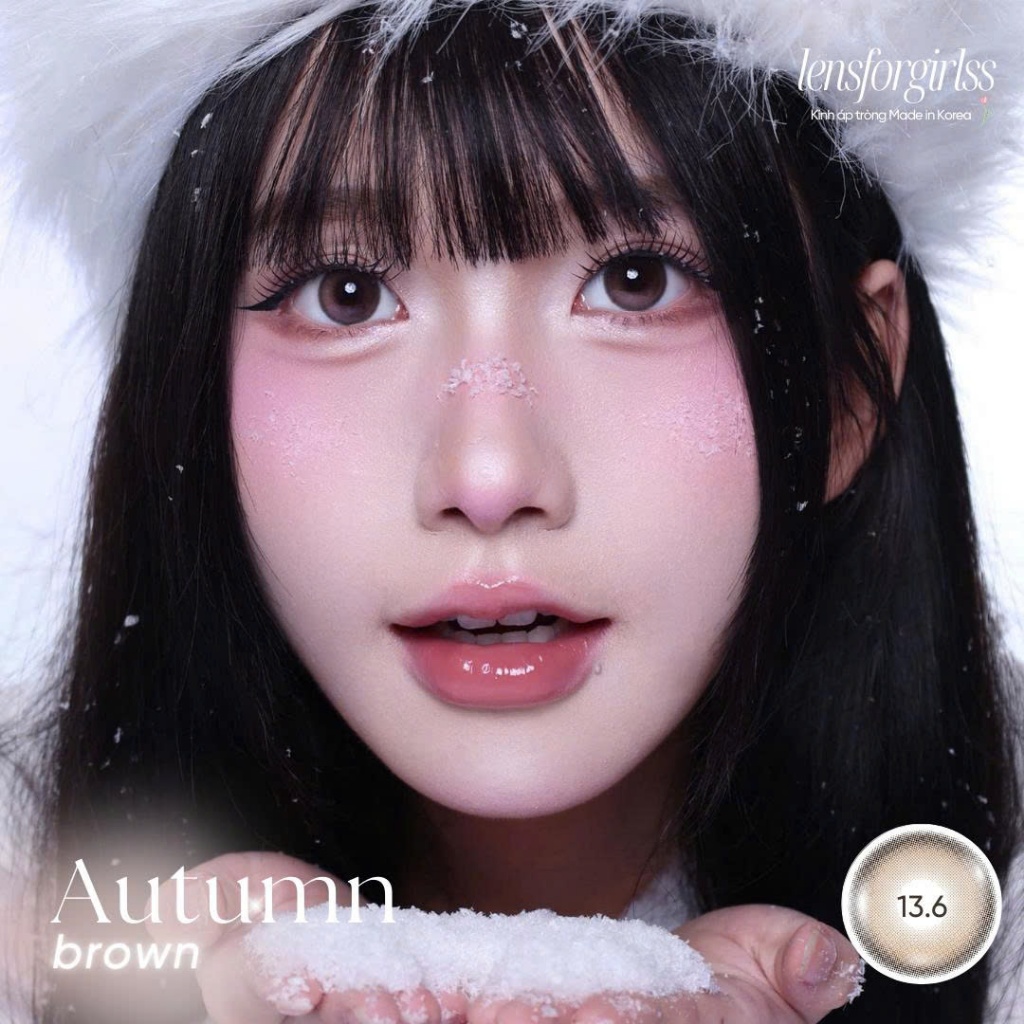 Lens nâu | Kính áp tròng GIÃN TRÒNG AUTUMN BROWN chính hãng ANEYES Korea | DIA 14.5 | Lens cận | LENSFORGIRLSS | BigBuy360 - bigbuy360.vn