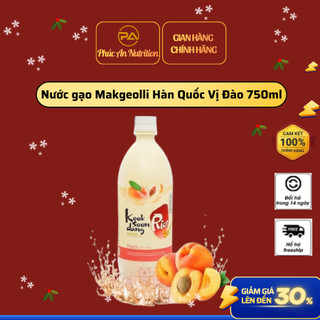 Nước gạo lên men hàn quốc Makgeolli Vị Đào 750ml