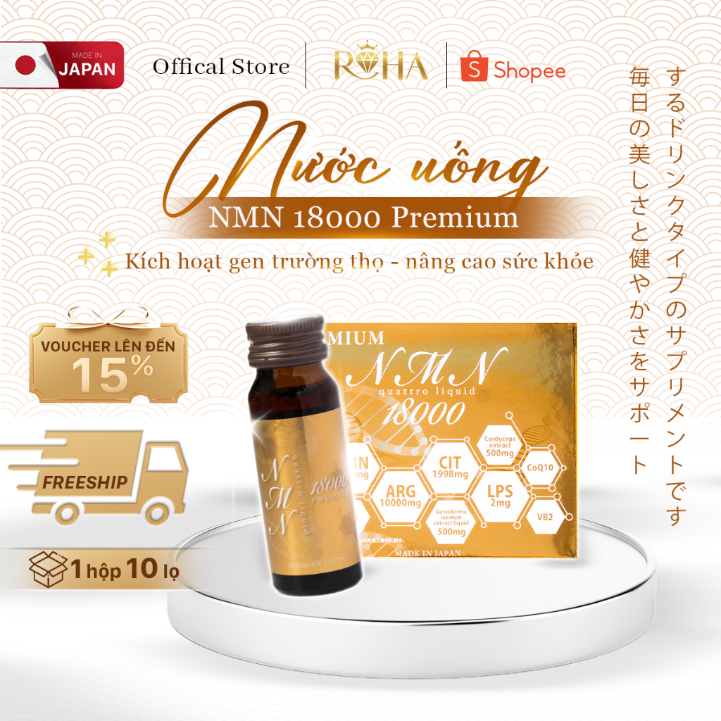 Nước Uống NMN 18000 Premium Quattro Liquid