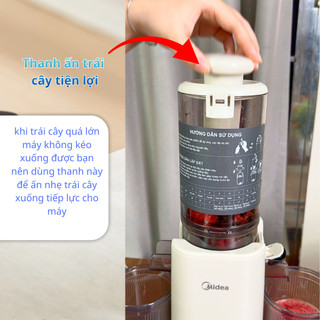 Máy Ép Chậm Midea MJC121S0BPWE Ép Rau Củ Trái Cây Kiệt Bã Giữ Dinh Dưỡng