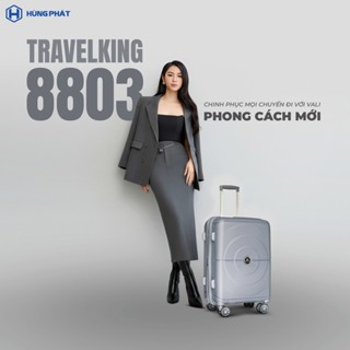   HÙNG PHÁT  Vali nhựa PP Travelking 8803 Chính Hãng Hùng Phát Chống Bể - Chống Rạch - Nới Rộng 