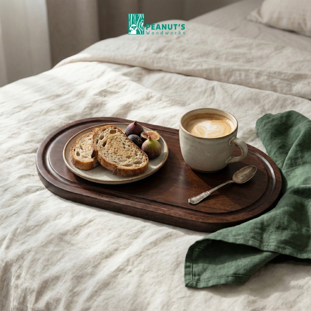 Khay gỗ oval – “Ovally” từ Peanut’s Woodworks