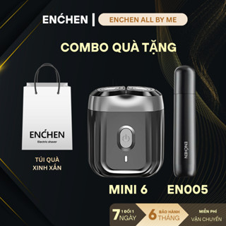  Máy cạo râu Enchen Mini 6 lưỡi dao kép mỏng chống nước IPX7 - BH 6 tháng Hàng Chính hãng. 