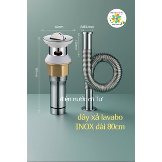 Bộ xả LAVABO INOX - Bộ xả lavabo chữ P