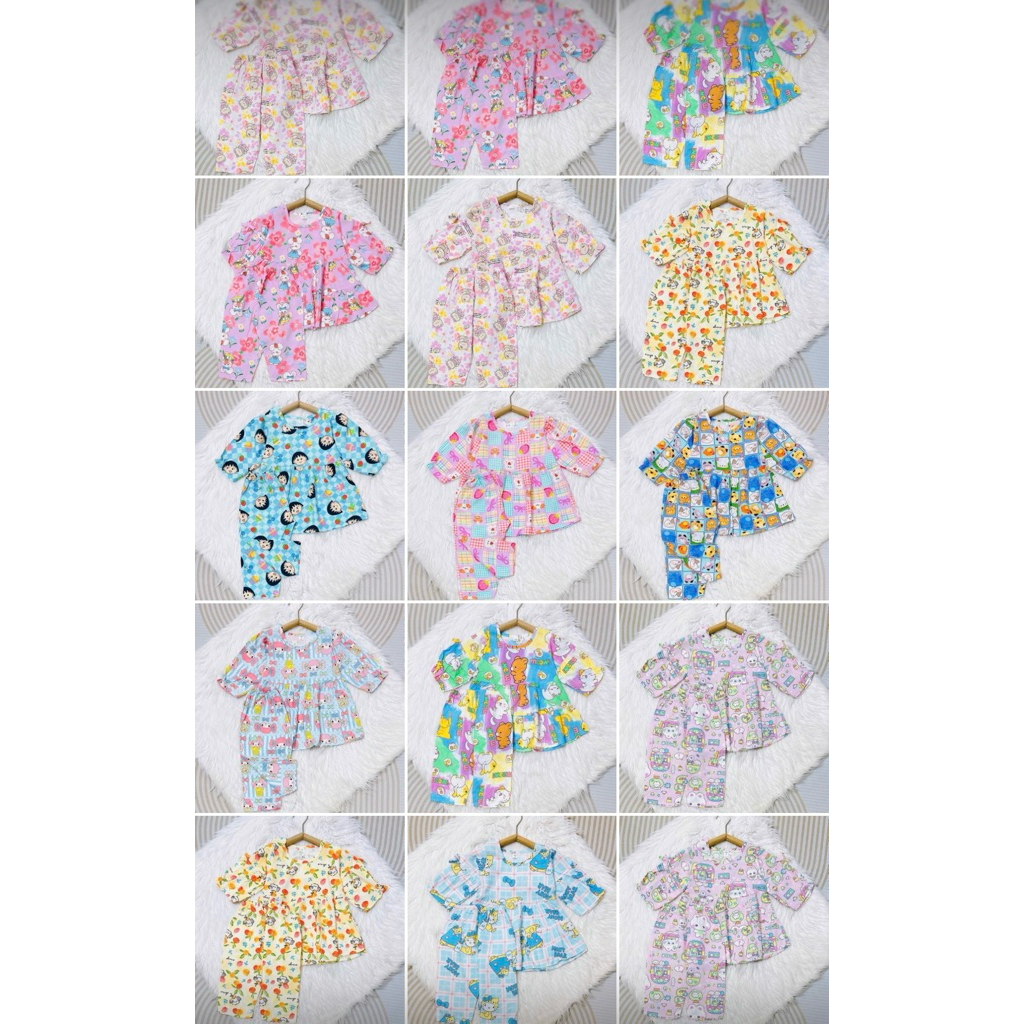 Bộ tole babydoll cho bé gái