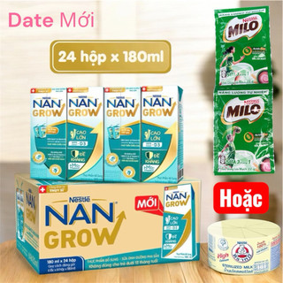   Có Quà Tặng  Sữa Nan Grow 180ML Cao Cấp Chính Hãng NESTLE®  24hộp x 180ML  DATE MỚI 