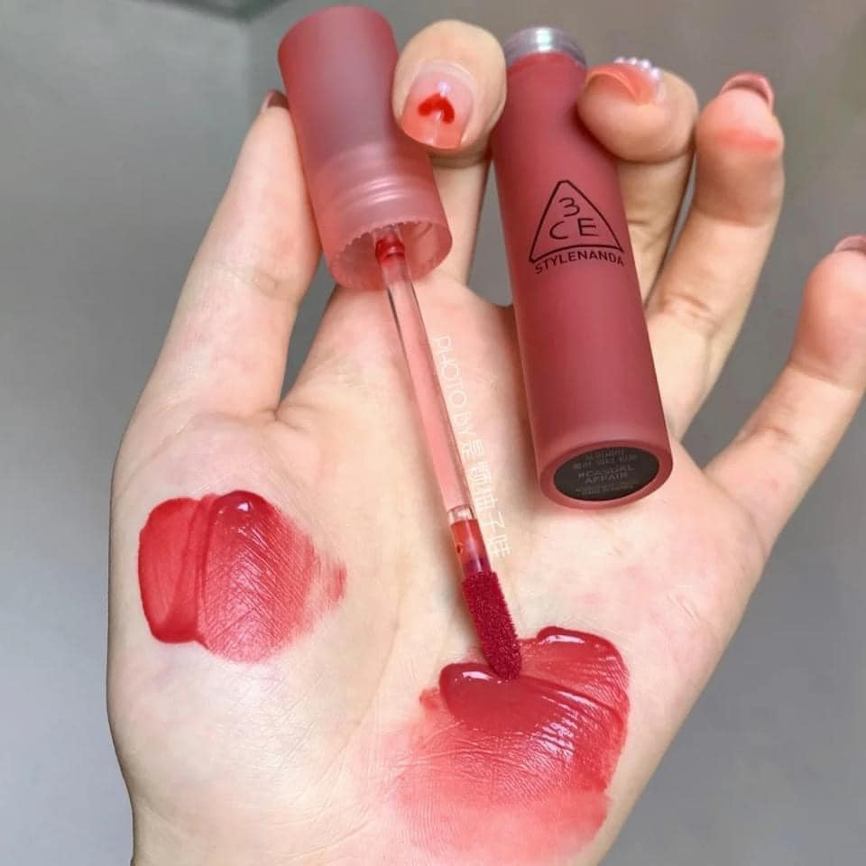 Son 3ce Blur Tint Siêu Lì Không Lem Không Trôi Màu Casual Affair Cánh Hồng Khô