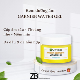 Kem dưỡng ẩm Garnier Water Gel cấp ẩm mỏng nhẹ cho da dầu da hỗn hợp và hỗ trợ sáng da 50ml 