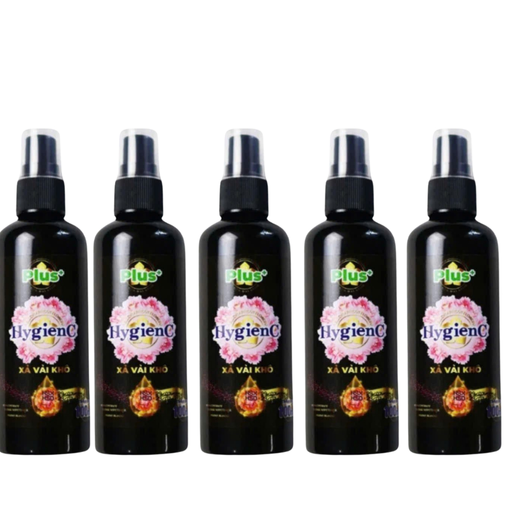 [HygienC] Combo 5 chai Nước Xả Vải HygienC Dạng Xịt Khô Hương Nước Hoa - Thể Tích 100Ml