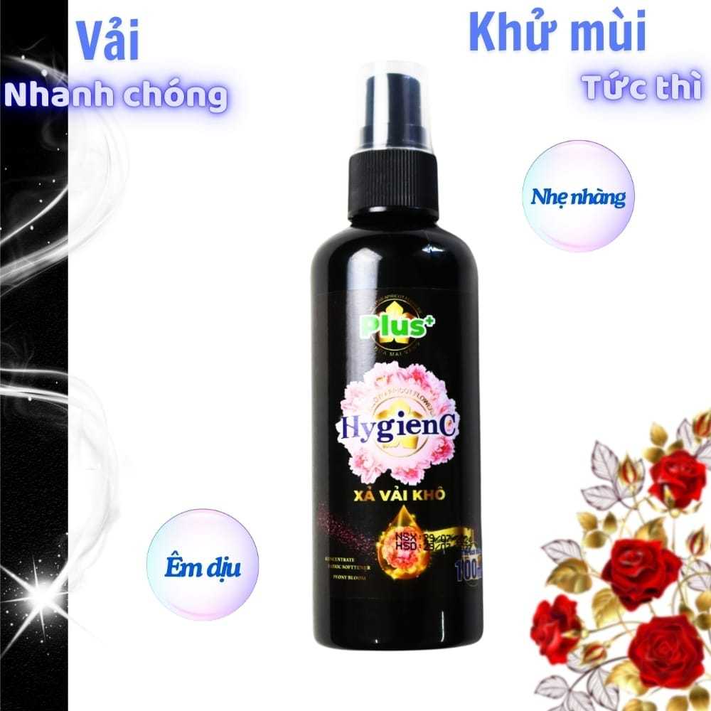 [HygienC]_ [Combo lựa chọn ]Chai Xịt Xả Vải Khô HygienC Plus 100ml/Chai - Hương Hoa Mẫu Đơn (Quyến R