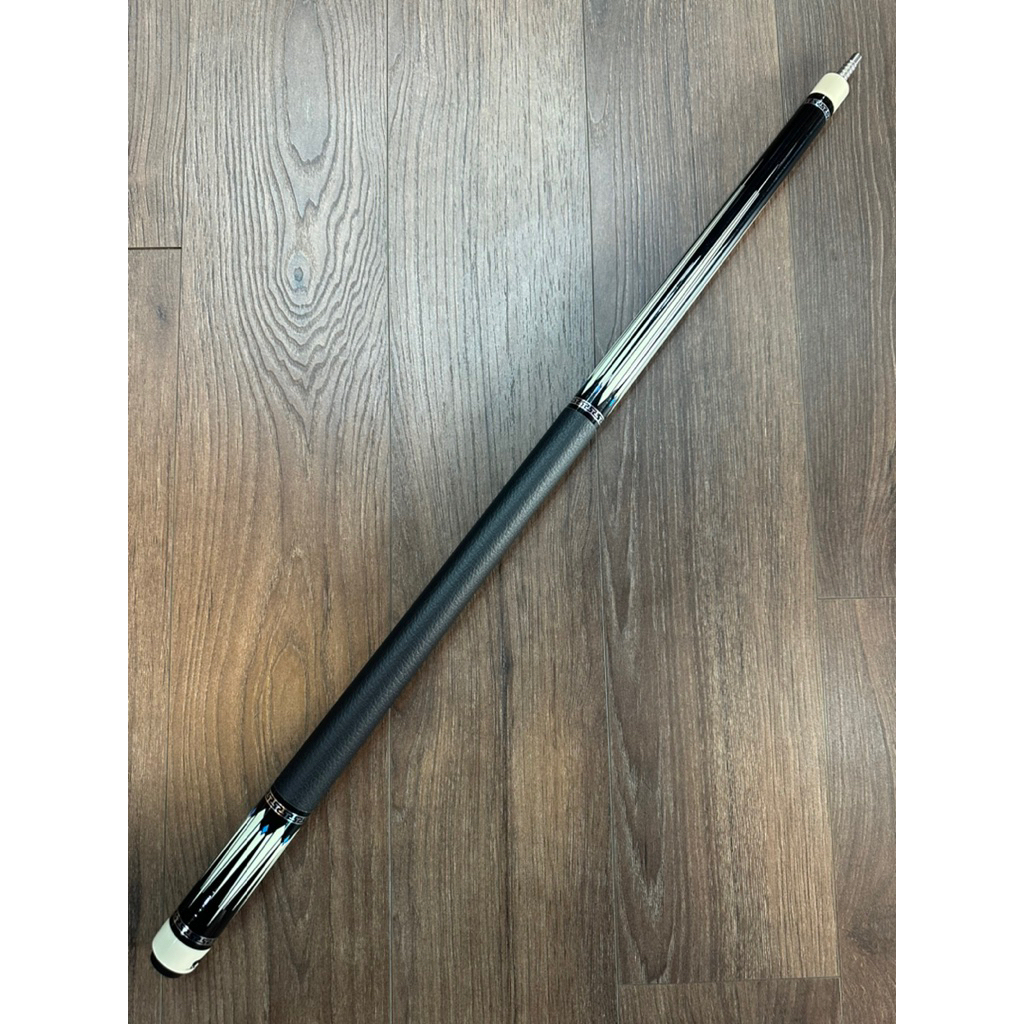 Chuôi cơ bida lỗ, Ngọn Rhino mộc - Ngọn carbon- Ren radial - Bọc da cao cấp, hoạ tiết chuyên nghiệp