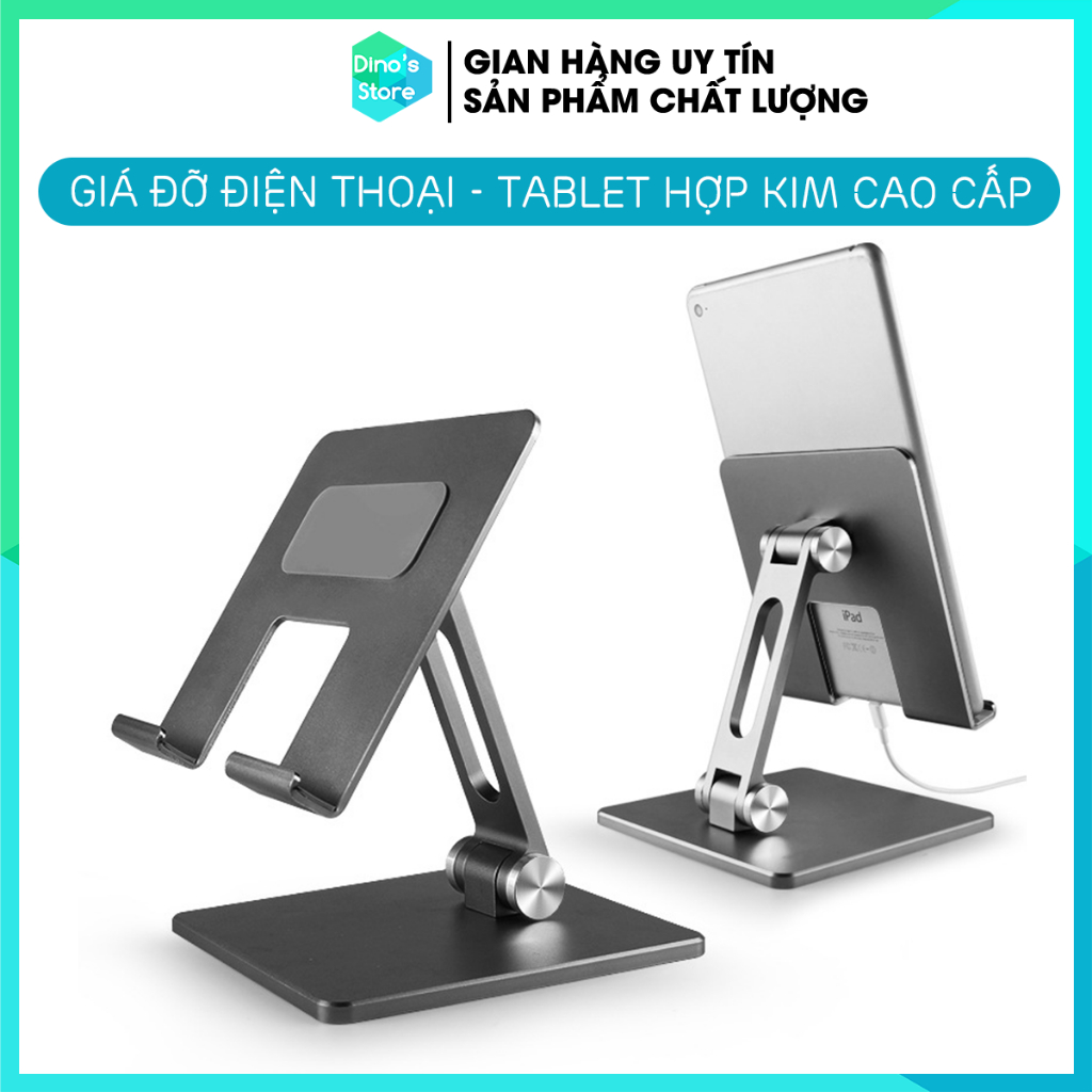 Giá đỡ điện thoại giá kê máy tính bảng hợp kim nhôm cao cấp tablet (MT133, MT134) cho Ipad, Iphone, 