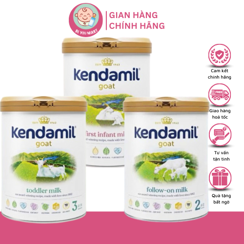 Sữa dê Kendamil Goat số 1, 2, 3 (800g) chính hãng đủ tem